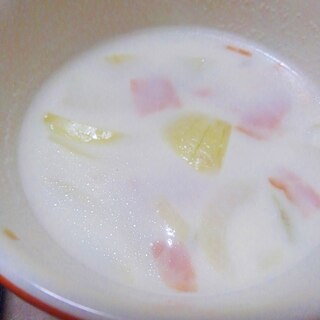 生姜の豆乳味噌スープ